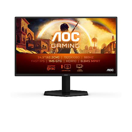 AOC 25G42E | 25 " | IPS | FHD | 16:9 | 180 Hz | 1 ms | 1920 x 1080 pixels | 300 cd/m² | HDMI ports quantity 1 | Black - 2
