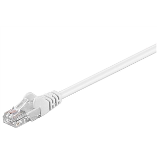 Goobay | Kabel sieciowy CAT 5e | Skrętka nieekranowana (UTP) | Męski | RJ-45 | Męski | RJ-45 | Biały | 15 m | Gwarancja 24 miesiące