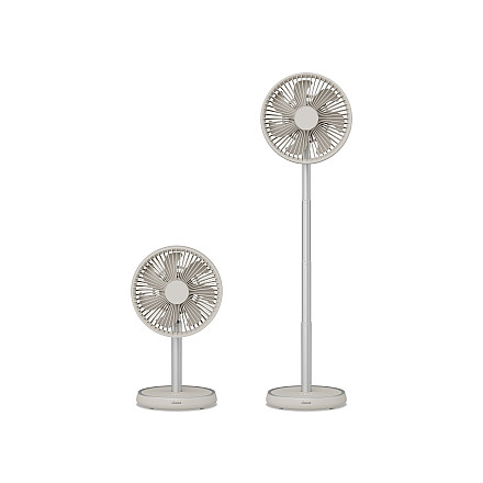 Duux Fan | Rize Flex | Stand Fan | Greige | Diameter 21 cm | Number of speeds 4 | Oscillation | 10 W | No - 3