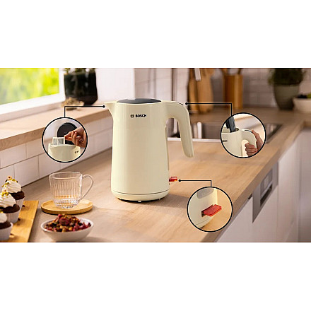 Bosch | Kettle | TWK2M167 MyMoment | Electric | 2400 W | 1.7 L | Plastic | Beige - 3