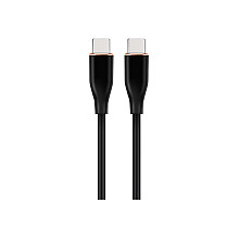 Cablexpert Premium Silicon Type-C Power Delivery (PD) Charging and Data Cable, 1.5 m | CC-USB2S-CMCM-1.5M-BK
