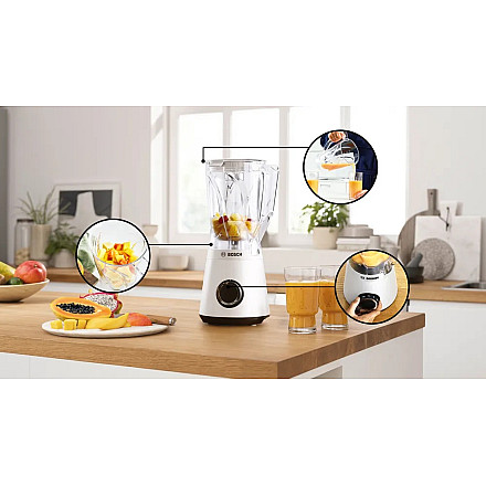 Bosch Blender | MMB6141W VitaPower Series 4 | Tabletop | 1200 W | Jar material Tritan | Jar capacity 1.5 L | White - 2