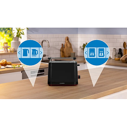 Bosch Compact Toaster | TAT3M123 MyMoment | Power 950 W | Number of slots 2 | Housing material Plastic | Black - 2