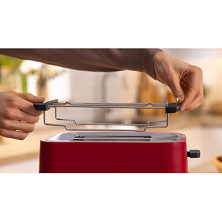 Bosch Compact Toaster | TAT3M124 MyMoment | Number of slots 2 | Housing material Plastic | Red - 6
