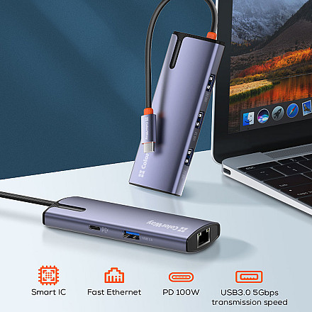 ColorWay 6-in-1 Docking Station | CW-HUB03 | 100 W - 8