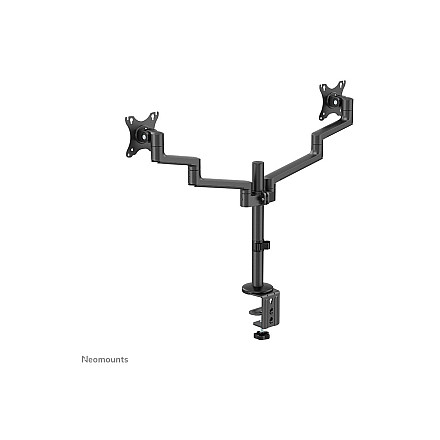 Neomounts NEXT Lite DS60-425BL2 Dual monitor arm - 17-27" - 0-8 kg/screen - space saving T-Rex model - 100% plastic-free packaging - black - 4