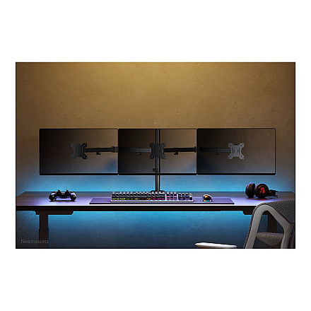 Neomounts FPMA-D550D3BLACK Triple monitor arm - 10-27" - 0-6 kg/screen - black - 9
