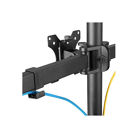 Neomounts FPMA-D550D3BLACK Triple monitor arm - 10-27" - 0-6 kg/screen - black - 5