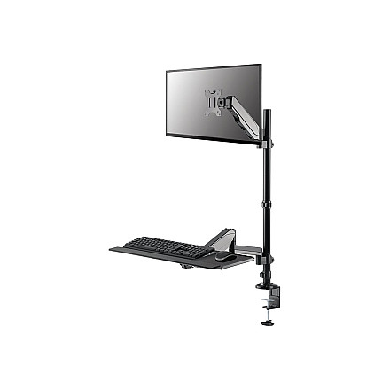 Neomounts DS90-325BL1 Sit-stand workstation desk 1 screen - 17-32" - 1-9 kg (curved 6 kg) - gas spring - black - 1