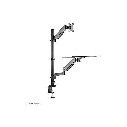 Neomounts DS90-325BL1 Sit-stand workstation desk 1 screen - 17-32" - 1-9 kg (curved 6 kg) - gas spring - black - 3
