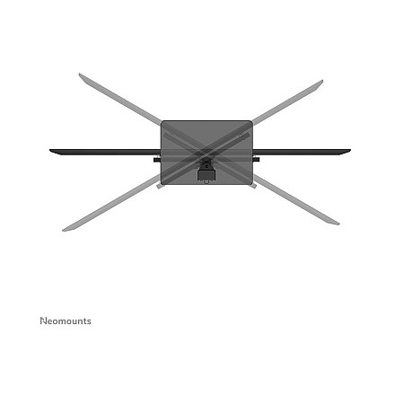 Neomounts DS45-430BL14 TV stand 1 screen - 32-55" - 0-40 kg - VESA 100x100-400x400 - height adjustment 11,6 cm - 70° swivel - black | Neomounts - 8
