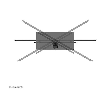 Neomounts DS45-430BL16 TV stand 1 screen - 37-70" - 0-40 kg - VESA 200x200-600x400 - height adjustment 11,6 cm - 70° swivel - black - 8