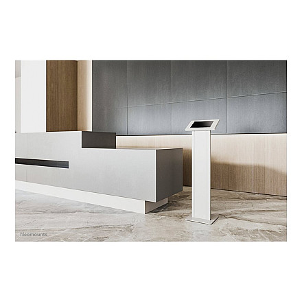Neomounts FL15-750WH1 Планшет floor stand - lockable (incl. lock) - VESA 75x75 - bolt-down - suitable for various 9.7-11