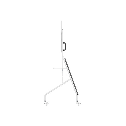 Neomounts MOVE Go FL50-525WH1 TV trolley - 55-86" - max 76 kg - manual h 106-136 cm - VESA 100x100-900x600 - incl. hardware shelf - lockable - 8