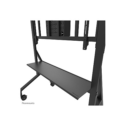 Neomounts MOVE Go XL FL50-575BL1 TV trolley - 65-110" - max 125 kg - manual h 129-139 cm - VESA 100x100-1100x600 - incl. hardware shelf - lo - 13