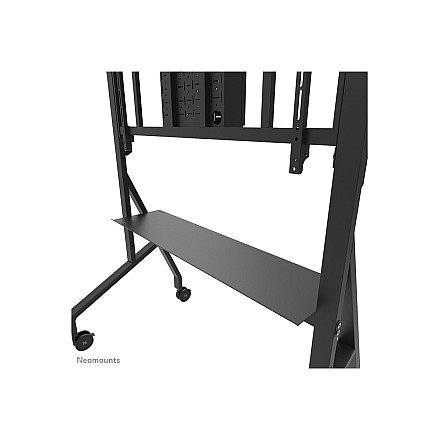 Neomounts MOVE Go XL FL50-575BL1 TV trolley - 65-110" - max 125 kg - manual h 129-139 cm - VESA 100x100-1100x600 - incl. hardware shelf - lo - 9