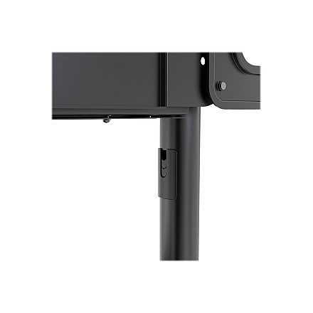 Neomounts NS-M1250BLACK TV trolley - 37-70" - max 70 kg - VESA 200x200-600x400 - 90° rotatable - incl. hardware shelf - black - 8