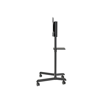 Neomounts NS-M1250BLACK TV trolley - 37-70" - max 70 kg - VESA 200x200-600x400 - 90° rotatable - incl. hardware shelf - black - 7