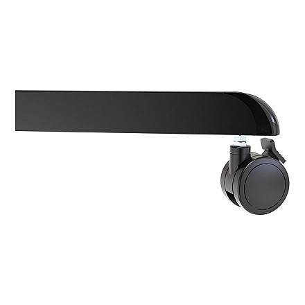 Neomounts NS-M1250BLACK TV trolley - 37-70" - max 70 kg - VESA 200x200-600x400 - 90° rotatable - incl. hardware shelf - black - 14
