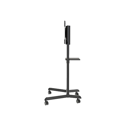 Neomounts NS-M1250BLACK TV trolley - 37-70" - max 70 kg - VESA 200x200-600x400 - 90° rotatable - incl. hardware shelf - black - 6