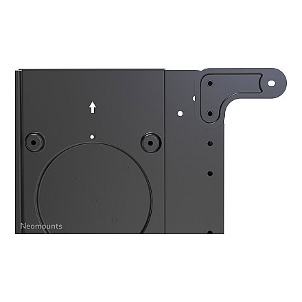 Neomounts NS-M1250BLACK TV trolley - 37-70" - max 70 kg - VESA 200x200-600x400 - 90° rotatable - incl. hardware shelf - black - 12