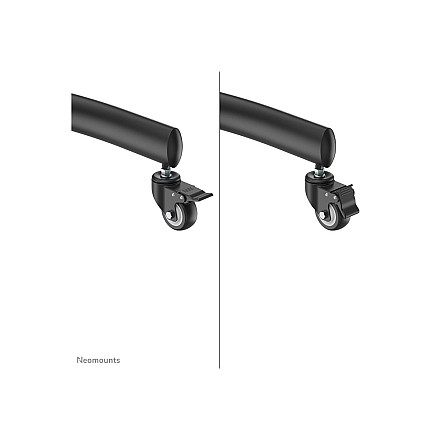 Neomounts PLASMA-M1950E TV trolley - 60-100" - max 100 kg - manual h 134-166 cm - VESA 200x200-1000x600 - incl. cam/hardware shelf - black - 7