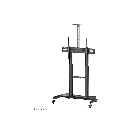 Neomounts PLASMA-M1950E TV trolley - 60-100" - max 100 kg - manual h 134-166 cm - VESA 200x200-1000x600 - incl. cam/hardware shelf - black - 3