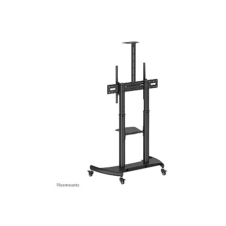 Neomounts PLASMA-M1950E TV trolley - 60-100" - max 100 kg - manual h 134-166 cm - VESA 200x200-1000x600 - incl. cam/hardware shelf - black - 5