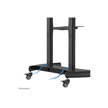 Neomounts PLASMA-M1950E TV trolley - 60-100" - max 100 kg - manual h 134-166 cm - VESA 200x200-1000x600 - incl. cam/hardware shelf - black - 9