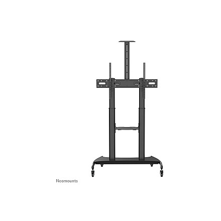Neomounts PLASMA-M1950E TV trolley - 60-100" - max 100 kg - manual h 134-166 cm - VESA 200x200-1000x600 - incl. cam/hardware shelf - black - 4