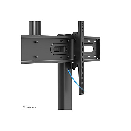 Neomounts PLASMA-M1950E TV trolley - 60-100" - max 100 kg - manual h 134-166 cm - VESA 200x200-1000x600 - incl. cam/hardware shelf - black - 10