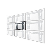 Neomounts LED-VW1000BLACK Videowall wall mount - 40-75" - max 50 kg - VESA 200x200-600x400 - d 5,6-21,5 cm - pull-out - micro adjustment - l