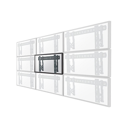 Neomounts LED-VW1000BLACK Videowall wall mount - 40-75" - max 50 kg - VESA 200x200-600x400 - d 5,6-21,5 cm - pull-out - micro adjustment - l - 1