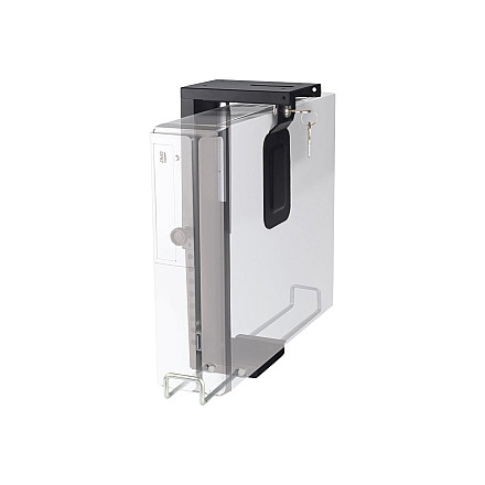 Neomounts CPU-D075BLACK/LK CPU/PC holder - max 10 kg - lockable (incl. lock) - h 20-36 cm - w 5-10 cm - universal - black - 1