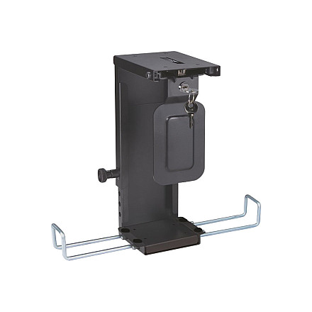 Neomounts CPU-D075BLACK/LK CPU/PC holder - max 10 kg - lockable (incl. lock) - h 20-36 cm - w 5-10 cm - universal - black - 3