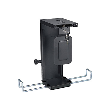 Neomounts CPU-D075BLACK/LK CPU/PC holder - max 10 kg - lockable (incl. lock) - h 20-36 cm - w 5-10 cm - universal - black - 2