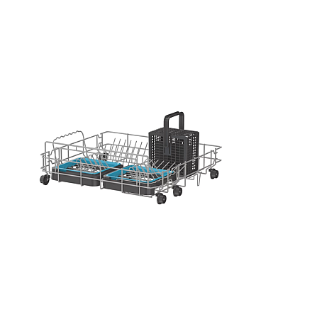 Candy Dishwasher | CP 8F9FFA | Free standing | Width 55 cm | Number of place settings 8 | Number of programs 8 | Energy efficiency class F | Display | Antracite - 7