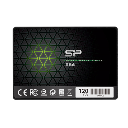 Silicon Power | S56 | 120 GB | Format SSD 2,5" | Interfejs SSD SATA | Prędkość odczytu 460 MB/s | Prędkość zapisu 360 MB/s - 1