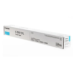 Оригінальний тонер Cyan Canon ADV iR-C5535, iR-C5540, iR-C5550, iR-C5560 (C-EXV51LC, CEXV51LC, 0485C002)