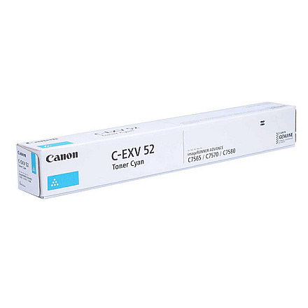 Оригінальний тонер Cyan Canon ADV iR-C7565, iR-C7570, iR-C7580 (C-EXV52C, CEXV52C, 0999C002) - 1