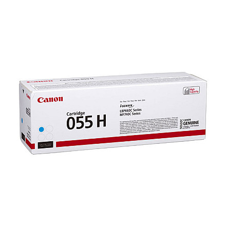 Oryginalny Toner Cyan Canon i-SENSYS LBP660C, MF740C series (CRG055H, CRG-055H, 3019C002) - 1