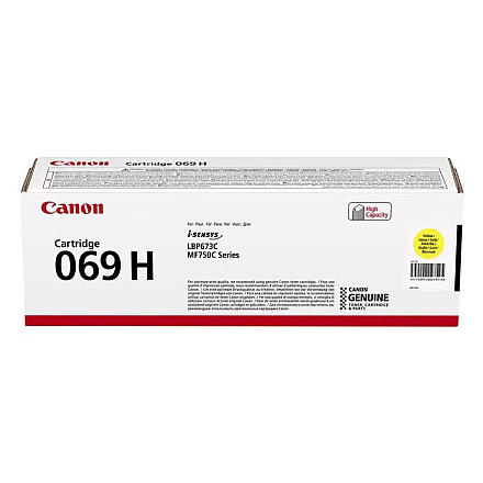 Oryginalny Toner Yellow  Canon i-SENSYS MF752, MF754, LBP673 (CRG069H, CRG-069H, 5095C002) - 1