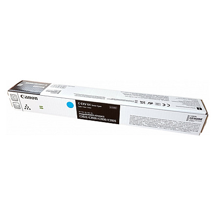 Oryginalny Toner Cyan Canon IR-C3922, IR-C3926, IR-C3930, IR-C3935 (C-EXV64C, CEXV64C, 5754C002) - 1