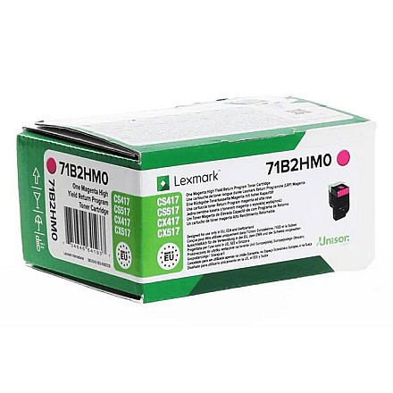 Oryginalny Toner Magenta Lexmark CS417, CS517, CX417, CX517 (71B2HM0) - 1