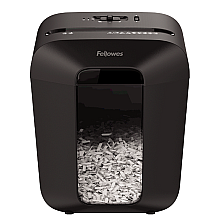 Fellowes Powershred | LX50 | Cross-cut | Niszczarka | P-4 | Karty kredytowe | Zszywki | Spinacze | Papier | 17 litrów | Czarny