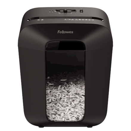 Fellowes Powershred | LX50 | Cross-cut | Niszczarka | P-4 | Karty kredytowe | Zszywki | Spinacze | Papier | 17 litrów | Czarny - 1