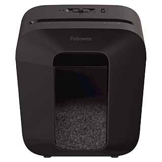 Fellowes Powershred | LX25M | Mini-cięcie | Niszczarka | P-4 | Karty kredytowe | Zszywki | Spinacze | Papier | 11,5 litra | Czarny