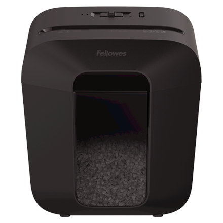 Fellowes Powershred | LX25M | Mini-cięcie | Niszczarka | P-4 | Karty kredytowe | Zszywki | Spinacze | Papier | 11,5 litra | Czarny - 1