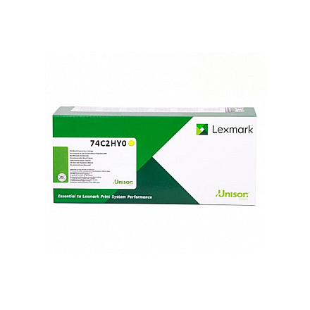 Oryginalny Toner Yellow Lexmark CS725 (74C2HY0) - 1