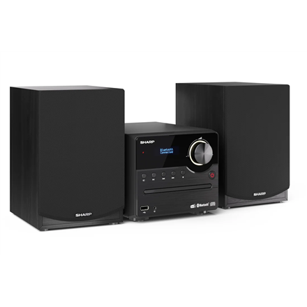 Sharp XL-B517D(BK) Мікросистема Hi-Fi, CD/FM/USB/Bluetooth v5.0, вхід Aux, 45W, чорна Sharp - 1